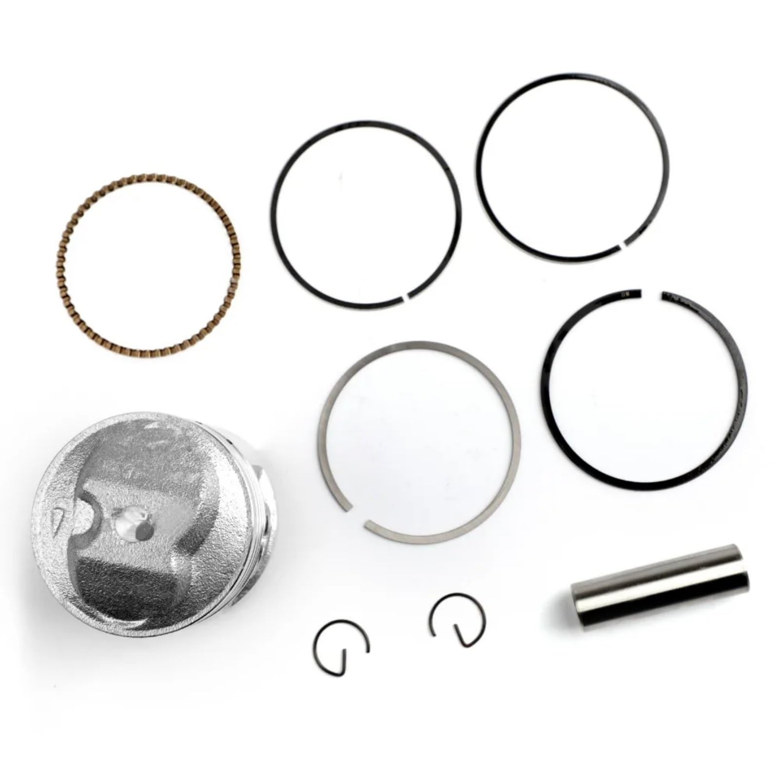 Compatible Con Suzuki Para DF125 1999-2000 Para DR125S 1982-1988 Kit De Pistón De Motor De Motocicleta 12100-05200-050 +0.25 0.50 0.75 Kit PistóN(57.00mm(STD))