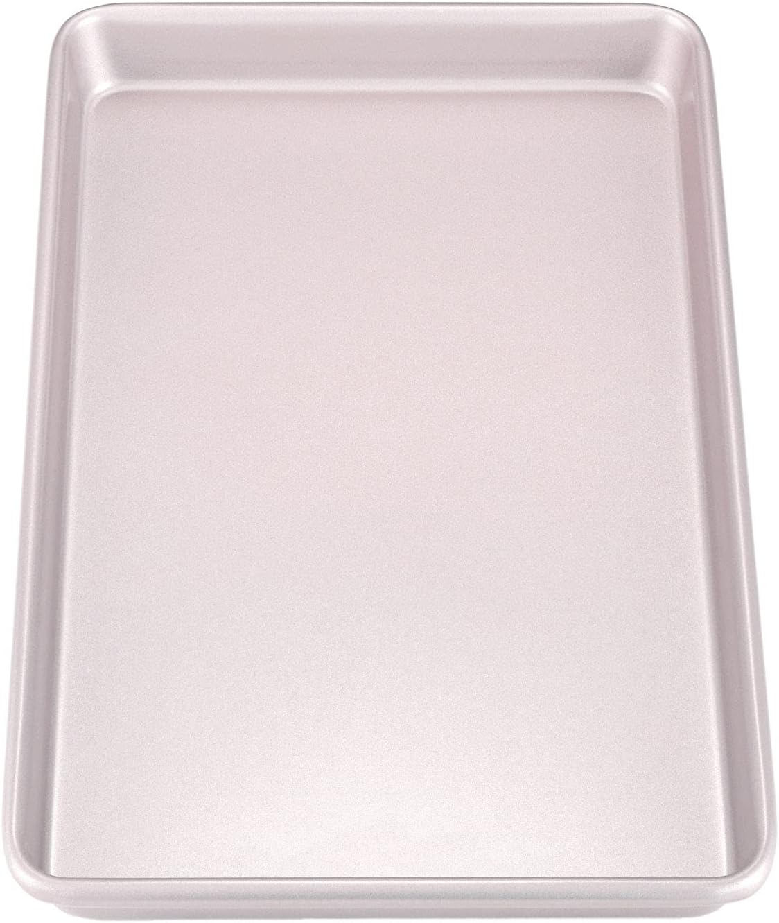 CHEFMADE 17-Inch Baking Sheet Pan, Non-Stick Carbon Steel Rimmed Cookie Sheet Pan for Oven Roasting Meat Bread Jelly Roll Battenberg Pizzas Pastries 12.8" x 17.7" x 1.1"(Champagne Gold)