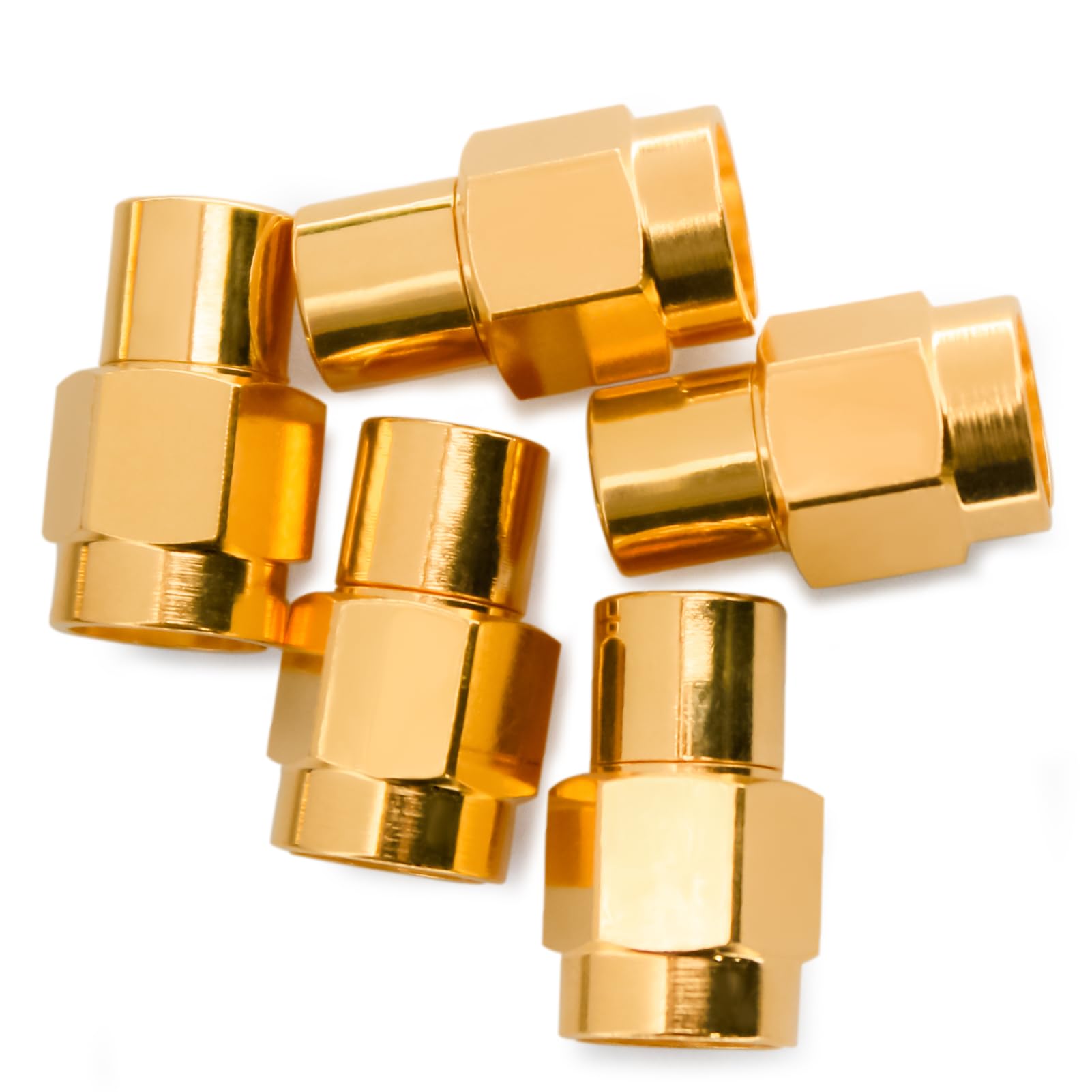 TOJOIN MIL-C-39012 - 5 terminales SMA macho de carga/RF de CC a 8 GHz coaxial SMA Terminadores Plug RF equipo de prueba adaptador de conector de 50 ohmios 0,25 W VSWR 1,2 estándar de MIL-C-39012