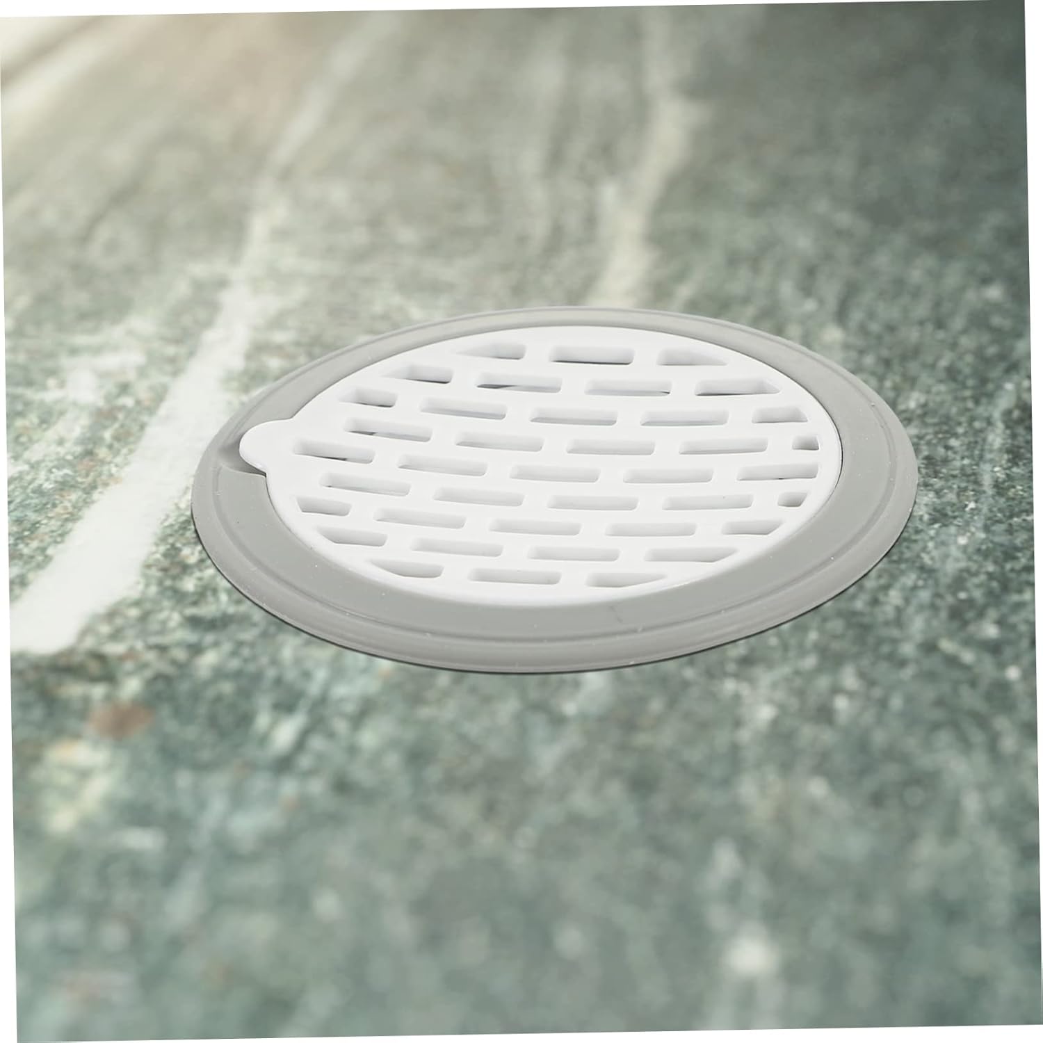 Drain Backflow Core 3Pcs Floor Drain Sink stoppers Sink Drain Pipe Anti-backflow Toilet Sewer Filtering Cover Rubber Floor Drain Cover abs Hair Proof Floor Drain stoppers (Color : White, Size : 8.5X