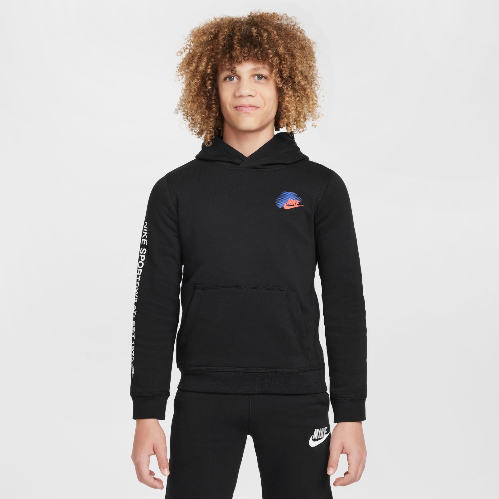 NIKE Top Chłopcy B Nsw Si Flc Po Hoodie Bb2