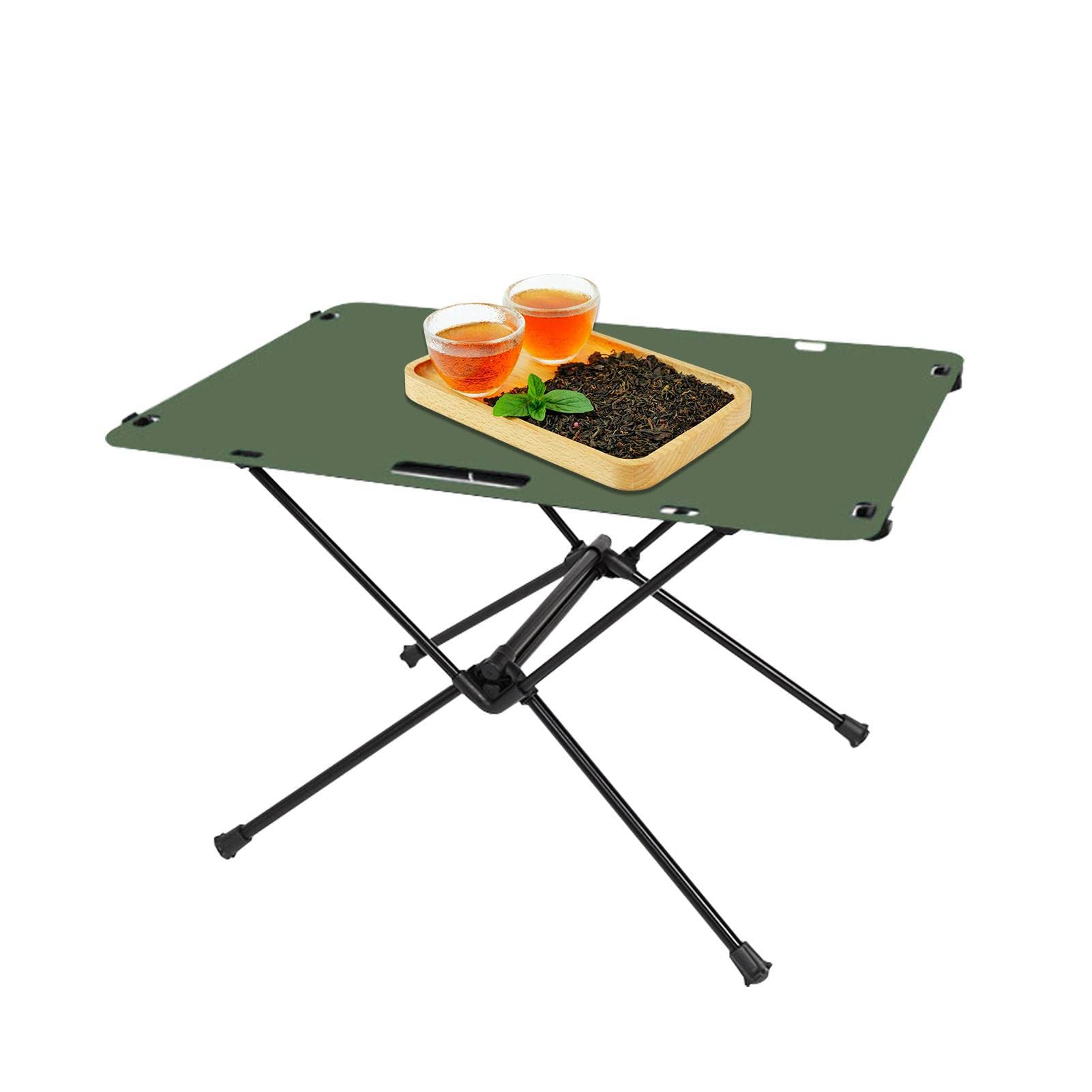 Tavolo da spiaggia pieghevole - Tavolino da campeggio con borsa da trasporto | Tavolo da picnic portatile con coperchio arrotolabile per giardino, per cucinare, zaino in spalla, viaggi, | trasporto | Tavolo da picnic portatile con coperchio arrotolabile p