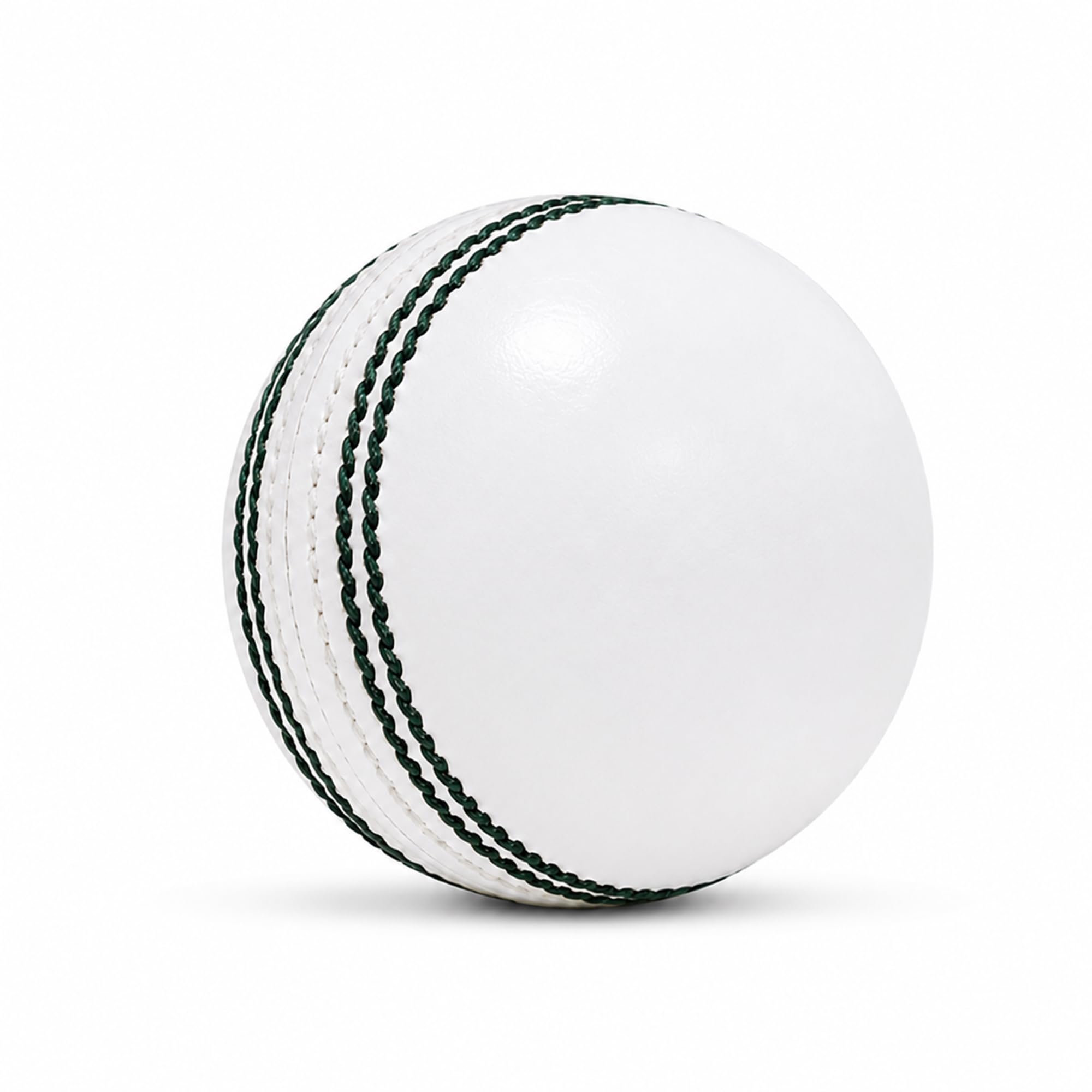 Zhoosh White Leather Cricket Ball | Premium Hand-Stitched Match & Practice Ball | Genuine Leather Cricket Ball for Club, Academy & Tournament Play | Durable White Cricket Ball (6) 1