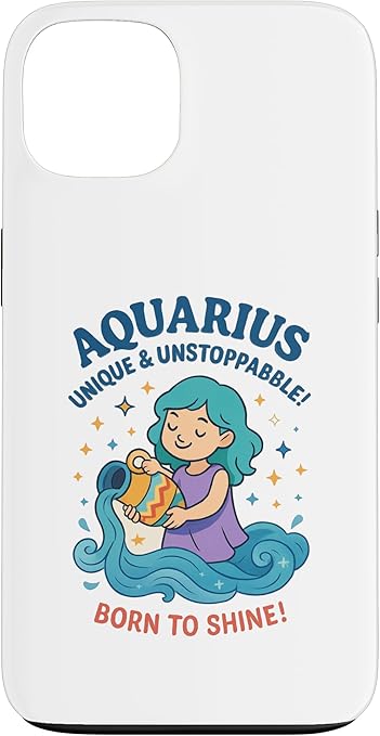 Aquarius Sign Of Zodiac Cute For Kids Case for iPhone 13
