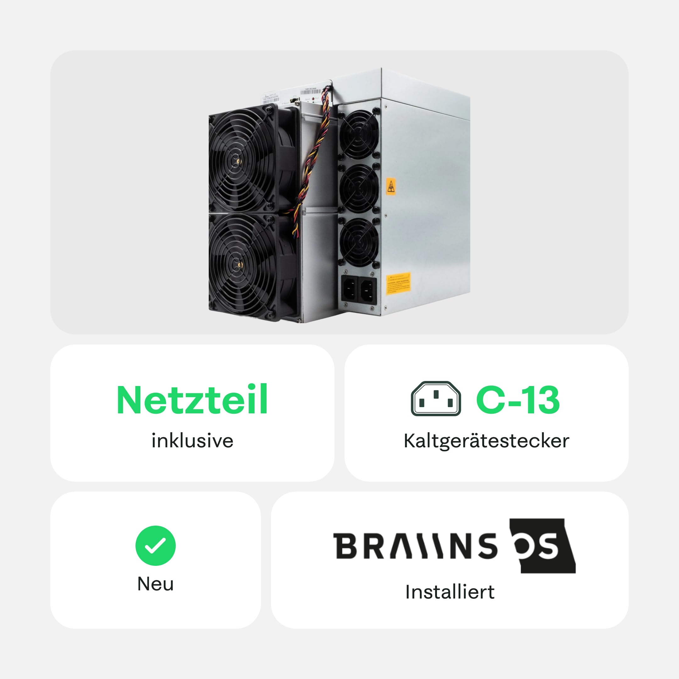 Bitmain Antminer S19k Pro Bitcoin Miner 2760 W | 120 TH/s | Crypto/ASIC  Miner