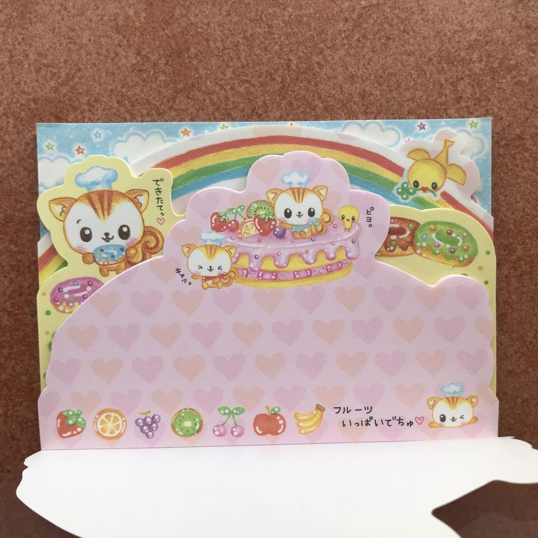 Amazon.co.jp: リスのケーキやさん メモ帳 カミオジャパン 平成 レトロ 