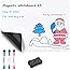 Magnetic Dry Erase Whiteboard Sheet for Fridge 12x8 inch,Refrigerator Whiteboard with Stain Resistant Technology Includes 3 M