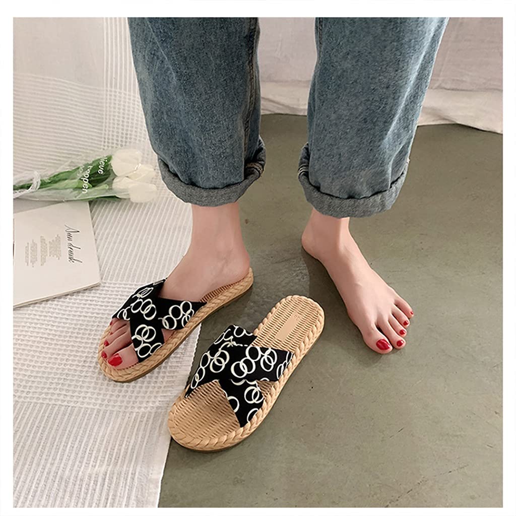 Sandalias con Plataforma para Mujer, Sandalias Informales sin Cordones para Verano, cómodas Sandalias con Punta Abierta para Zapatos de Playa de Verano, Zapatillas sin Cordones para Interiores y