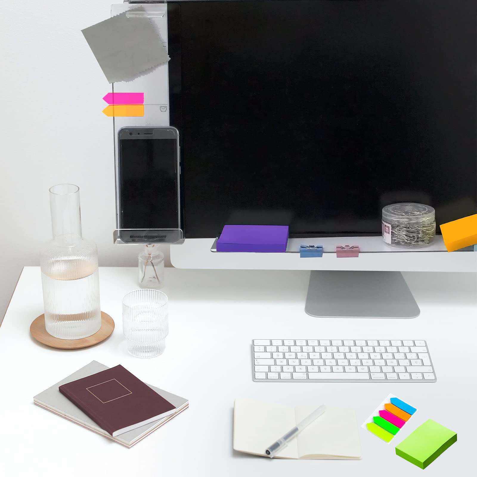 1pc, Tableaux Mémo En Acrylique Pour Moniteur D'ordinateur