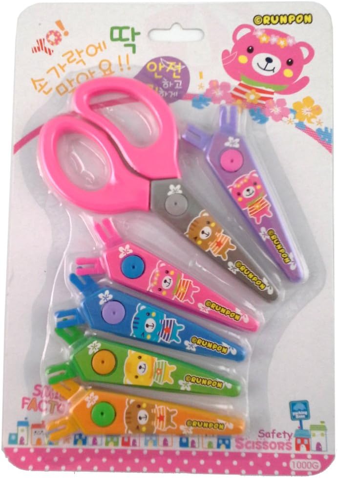 Korea Design Safety Lace Scissors with 6 Types of Knife-edge