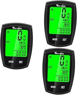 CLISPEED Speedometer 3pcs Excercise Bike Motor Digital Bike Bike Stopwatch Bike Odometer Bike Cycling Equipment Touch Screen Black Digital Speedometer Bike