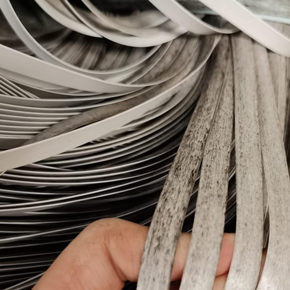 LNNW Material de reparación de Tejido de ratán sintético, ratán de plástico de 8Mm de Ancho for reparación de Muebles de Patio, 500g para reparación de Muebles de jardín