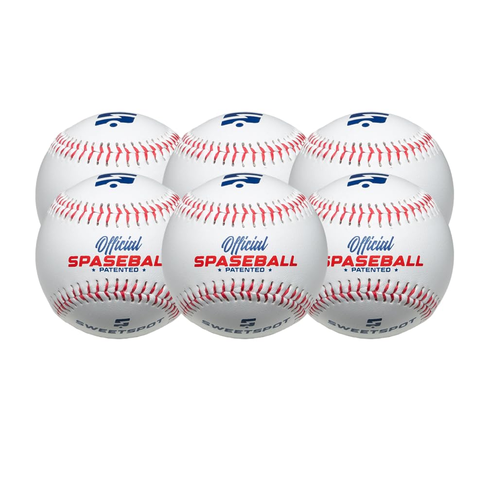 SweetSpot Plastic Baseball Spaseballs | Backyard Plastic Baseballs for Youth, Kids, Teens, and Adults