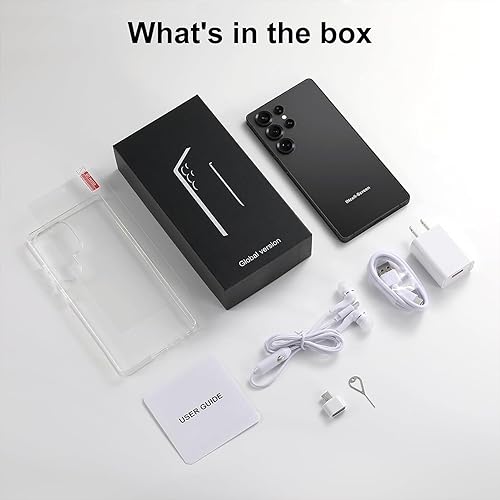 Miniatura 7 de GT20 Ultra Desbloqueado Teléfono Celular Android 14, 8GB+256GB Octa-core Teléfono Inteligente Teléfono, 7.2" FHD+Pantalla - Negro