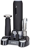 Vista 1 de Ivation Wine Gift Set – Includes Electric Opener, Aerator, Vacuum Preserver, 2 Stoppers, Foil Cutter & Charging Base
