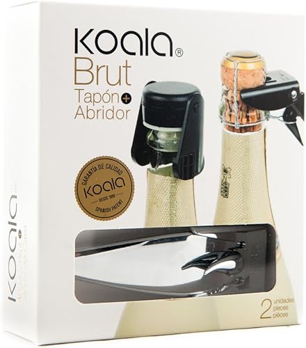 Miniatura 4 de Koala Set Abridor Brut Tapon De Champagne Cromo, Multicolor, 5.0x1.7x5.5 in