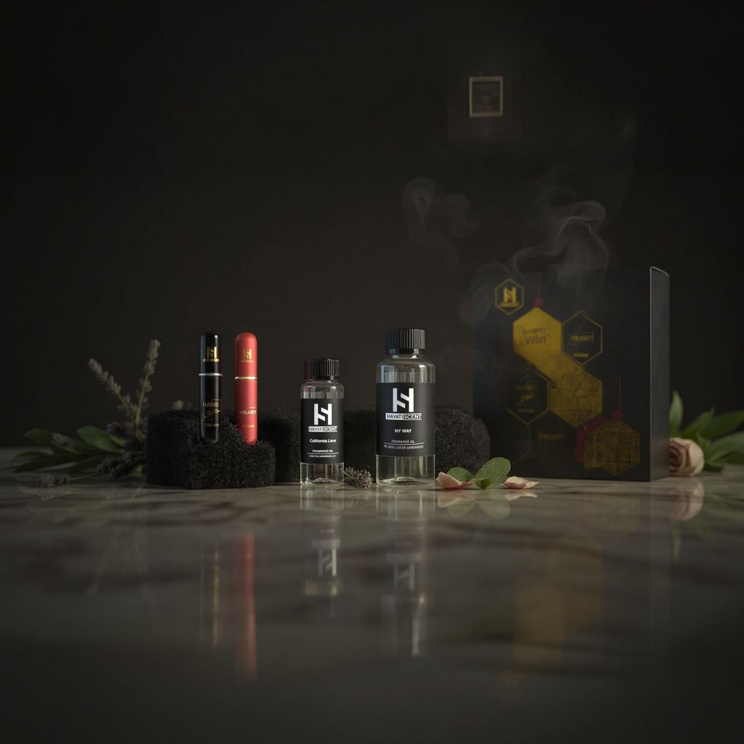 My Way Luxury Diffuser Oil 120 mL (4.05 fl oz) Hotel Collection Scent | Includes 7×5 mL Oils + 5 mL Perfumes | Home Fragrance, Scent Diffuser, Aromatherapy, Long-Lasting.