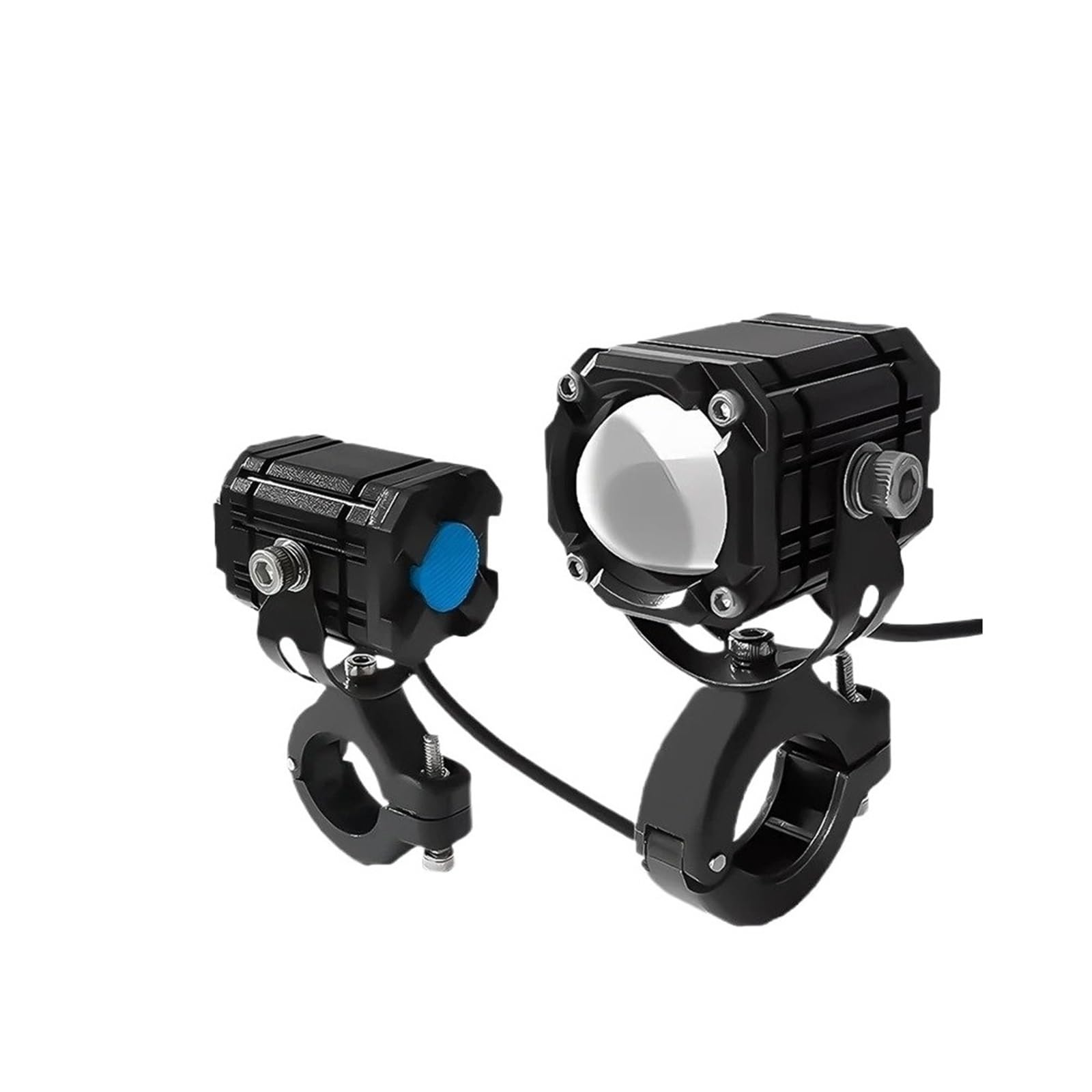 Faro De Motocicleta Faro LED Motocicleta Alta Blanco Amarillo Rojo Para Coche ATV Scooter Antiniebla Lámpara Auxiliar Trabajo