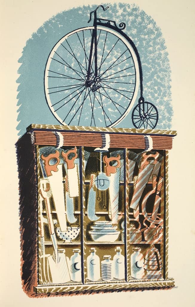 Poster sur toile Eric Ravilious High Street Ironmonger affiche déco 50x70cm