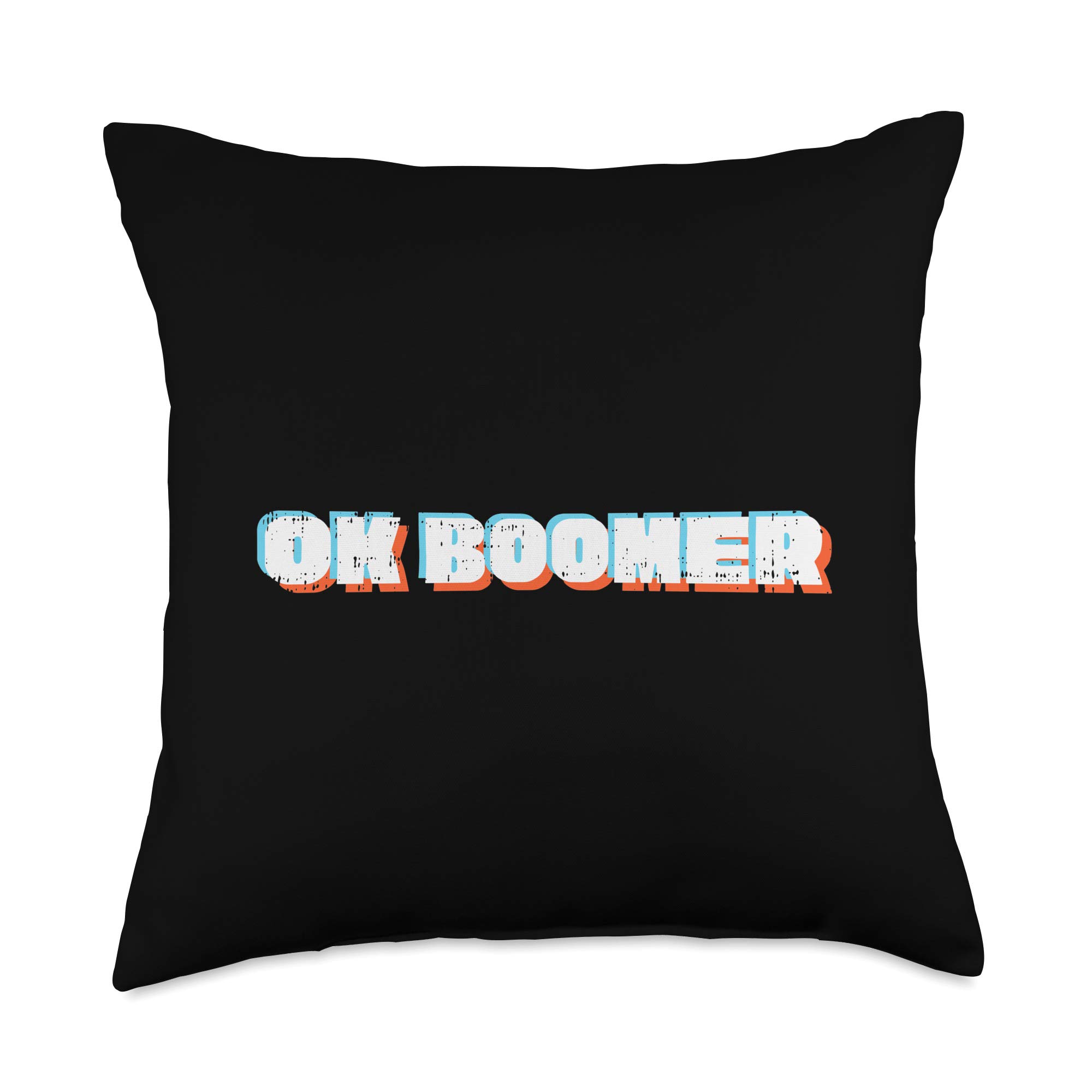 BoredKoalas Memes Ok Boomer Trending Viral Funny Gen Z Joke Meme Lover Gift Throw Pillow, 18x18, Multicolor