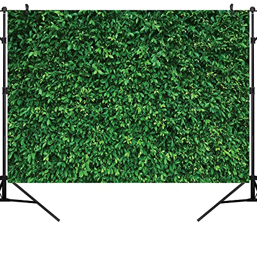 OUYIDA Green Leaves Backdrop Grass Backdrop Wall Natural Green Grass Lawn Party Photography Backdrop Greenery Backdrop Birthday Newborn Baby Shower Wedding Photo Studio Props 7x5FT PCK39