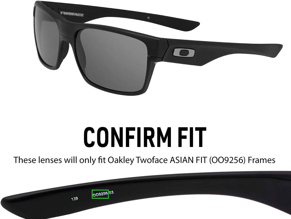 IKON LENSES Replacement Lenses For Oakley Twoface Asian Fit (OO9256) Sunglasses (Polarized)