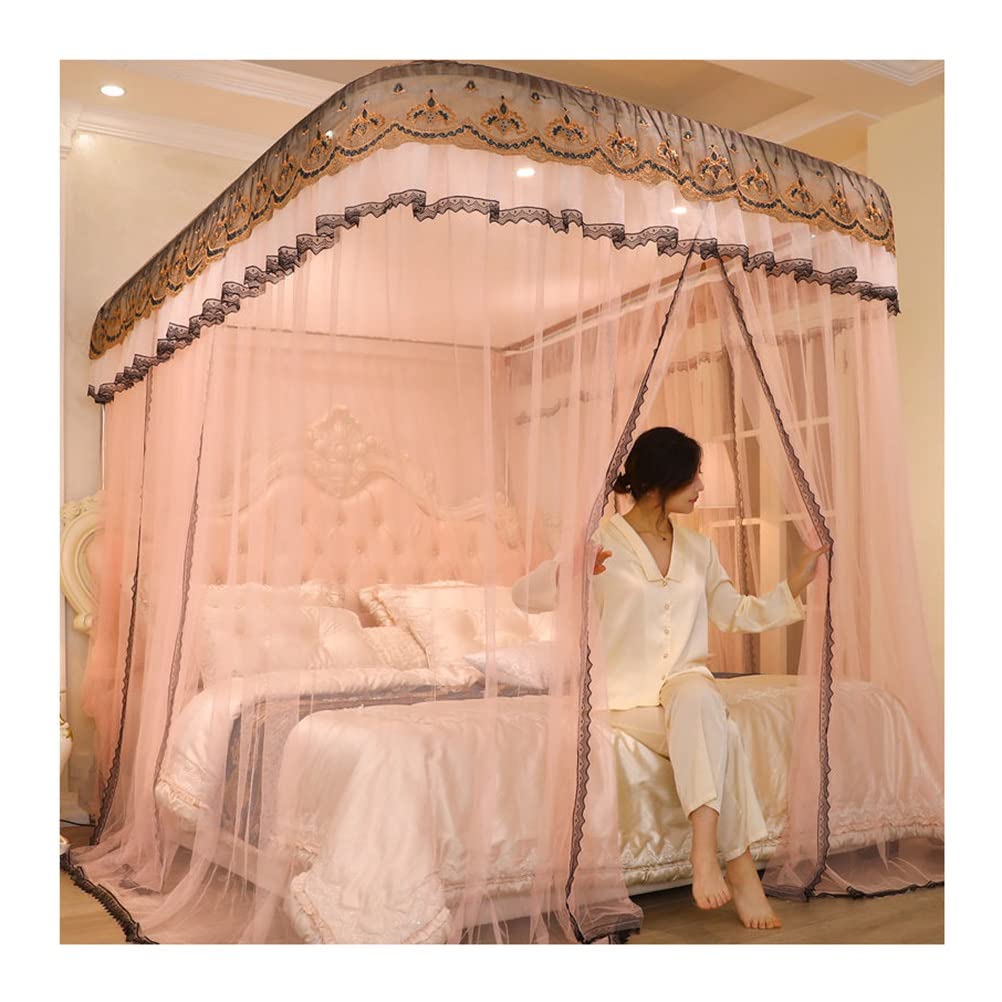 Mosquitera con dosel de encaje para dormir sin mosquitos en camas de 150 cm