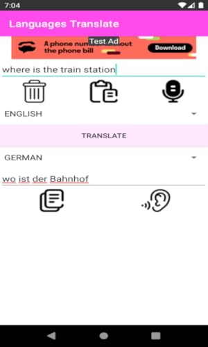 LANGUAGES TRANSLATE Text and Voice