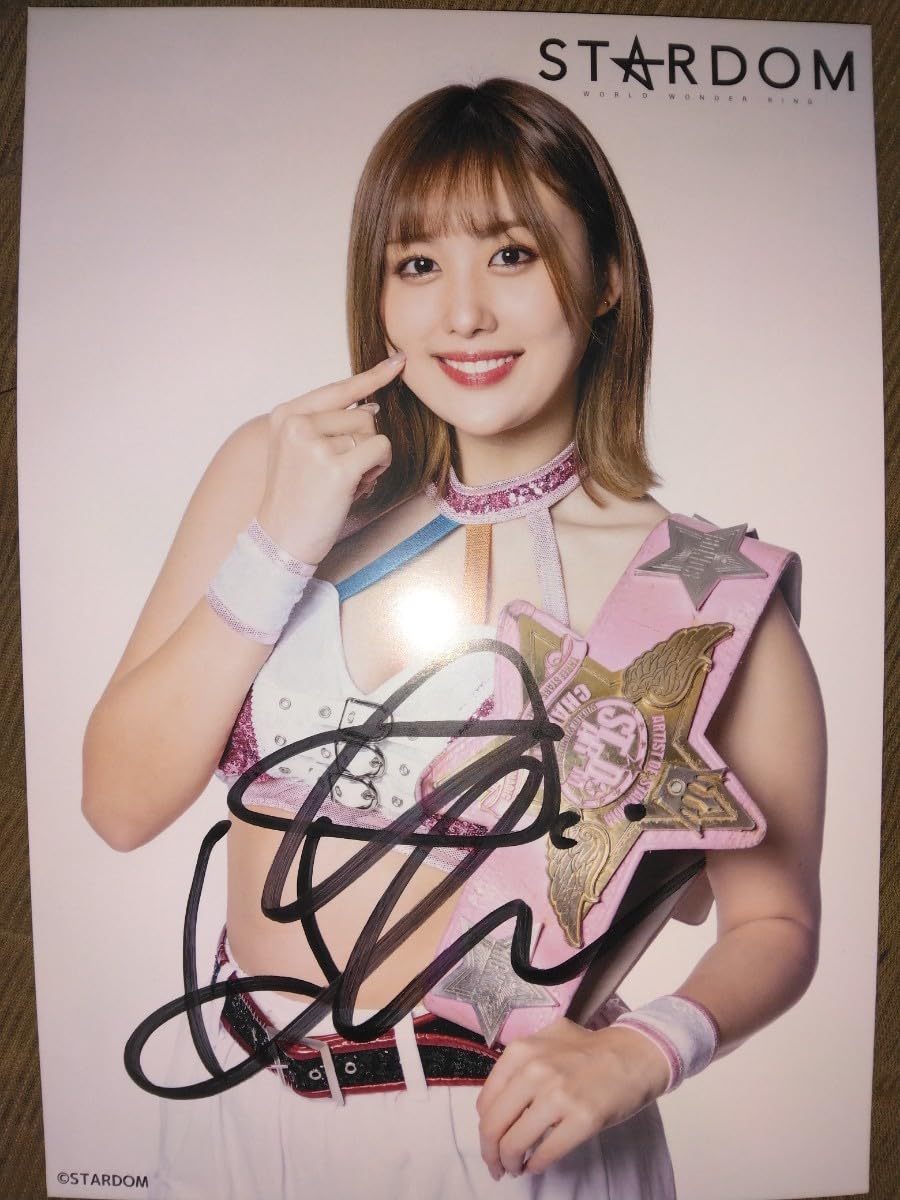 女子プロレス スターダム STARDOM ☆ひめか☆ 直筆サイン・手形