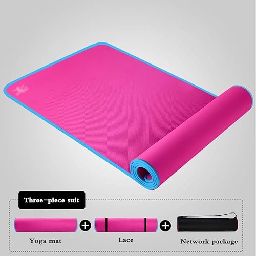 Miniatura 2 de Tapete de yoga para el hogar tapete de ejercicio extra grueso para yoga pilates y fitness personal superficie de goma estriada para agarre