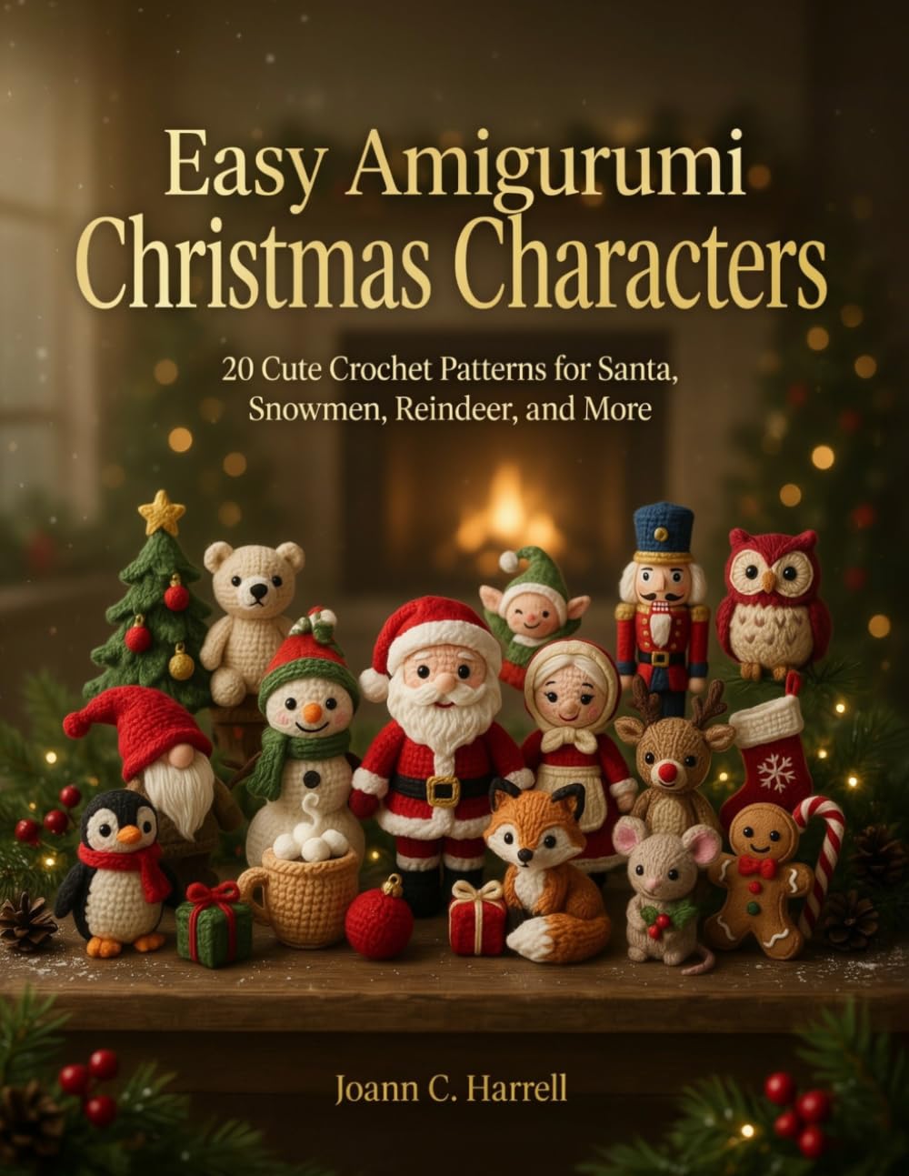 Easy Amigurumi Christmas Characters: 20 Cute Crochet Patterns for Santa, Snowmen, Reindeer, and More