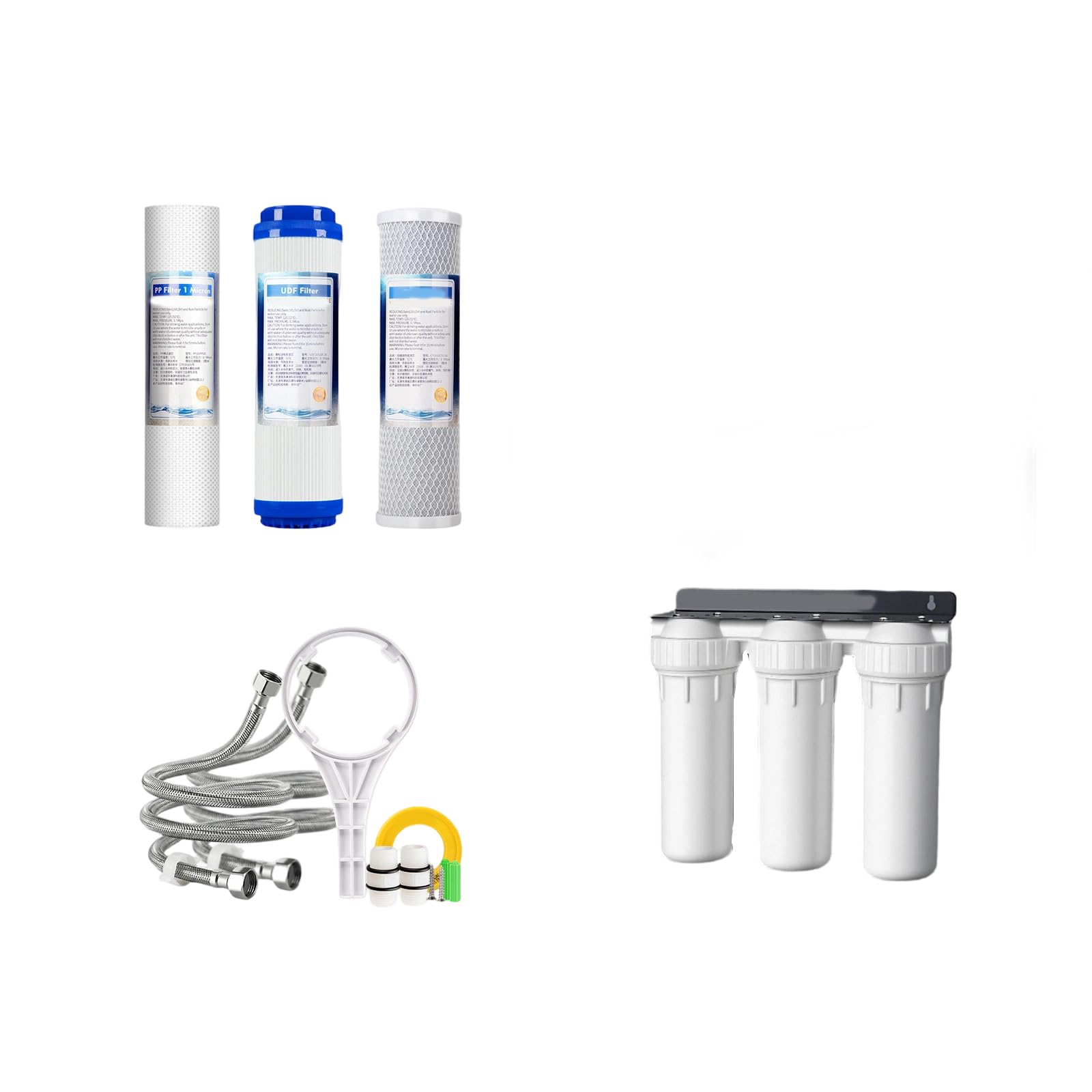 Efficiency 3 Stage PP Water Filtrations Systems 10Inch Drinking Water Filter for Clean Drinking in Household Waterpurification Structure