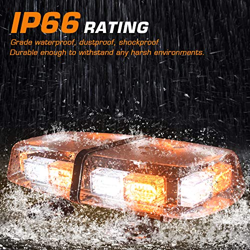 image for LINKITOM LED Strobe Flashing Light -72 LED High Intensity Emergency Ha