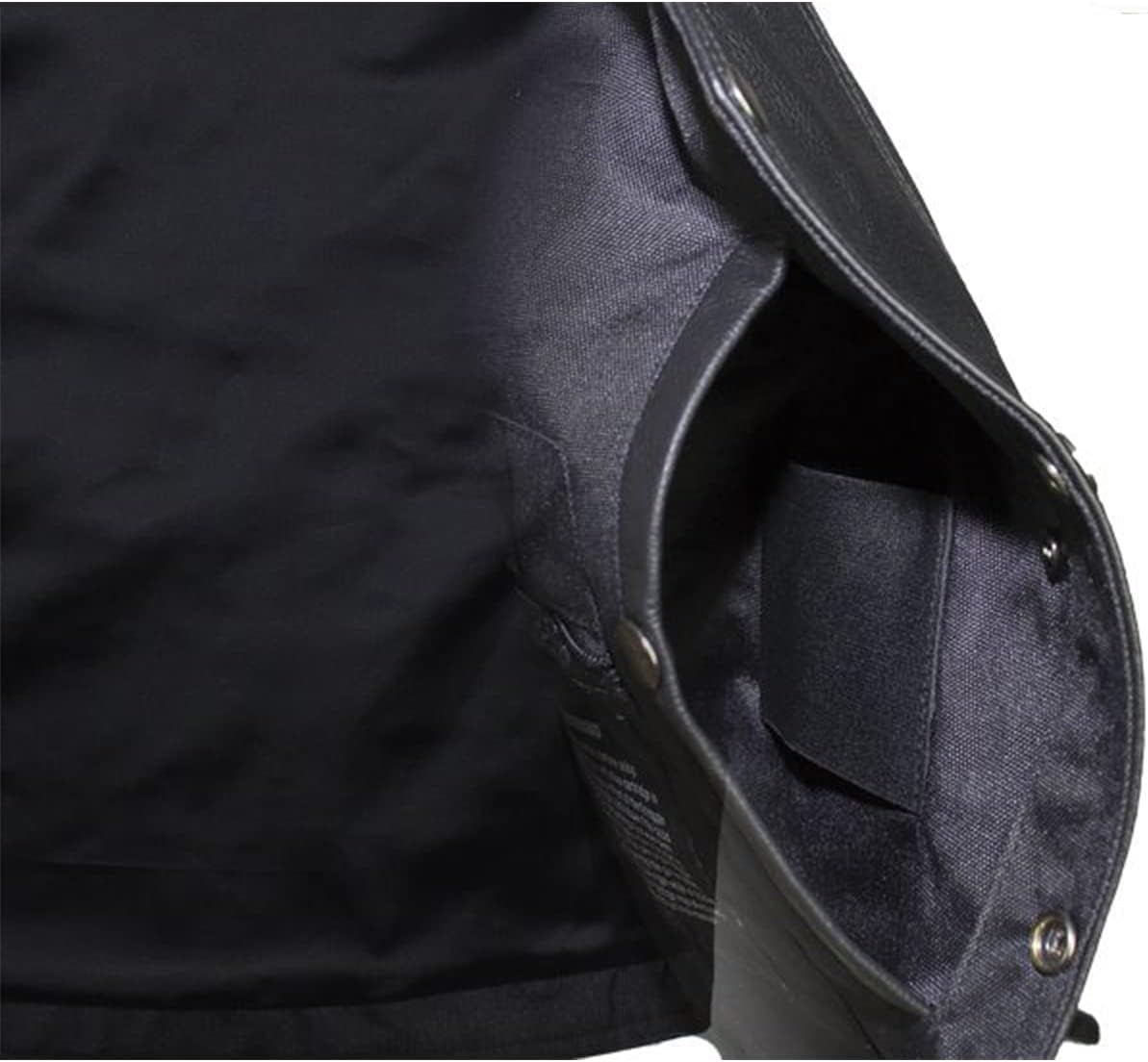 GARGOYLE BELLS Mens Black Leather Vest Premium Cowhide Leather Vest with Liner&Snap Motorcycle Biker Vest For Men