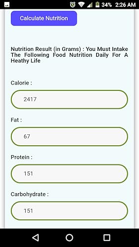 Nutrition Calculator