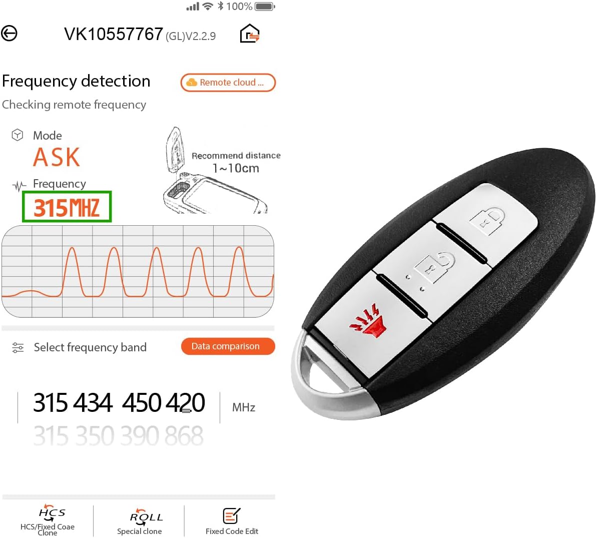 車のキーフォブリモートキーレスエントリーコントロールCWTWBU729 315MHz 3ボタン交換用 2007-2013年日産ローグ