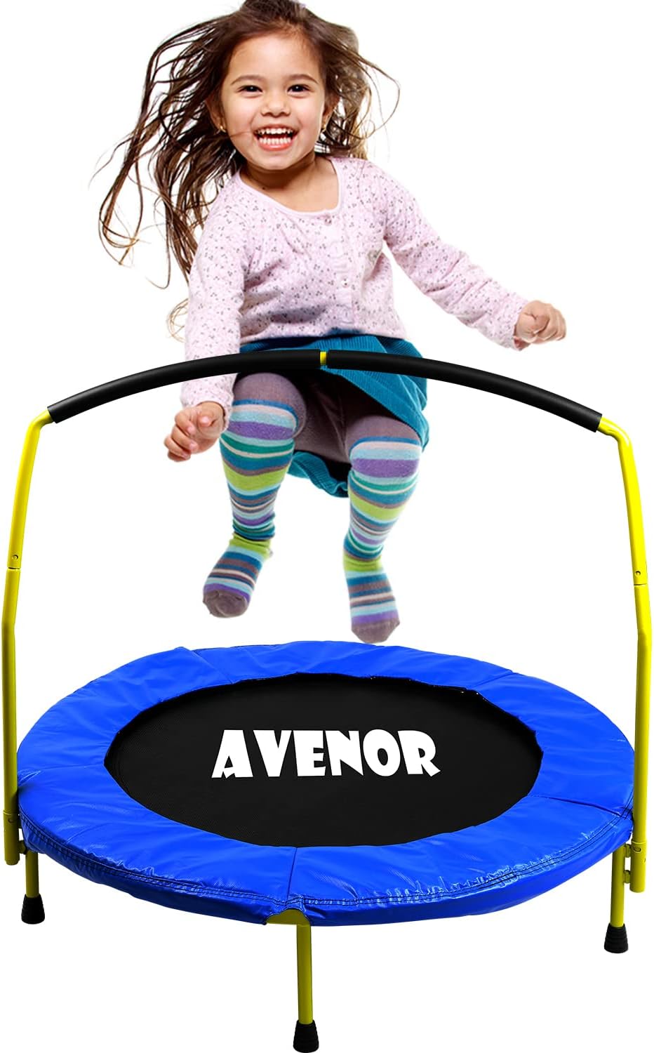 Trampoline with Enclosure - Recreational Trampolines with Ladder and AntiRust Coating, ASTM Approval Outdoor Trampoline for Kids