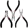 Jewellery Making Pliers Set – 3pcs Flat Nose, Round Nose & Side Cutter | DIY Beading Tools Kit for Crafts, Wire Wrapping, Jew