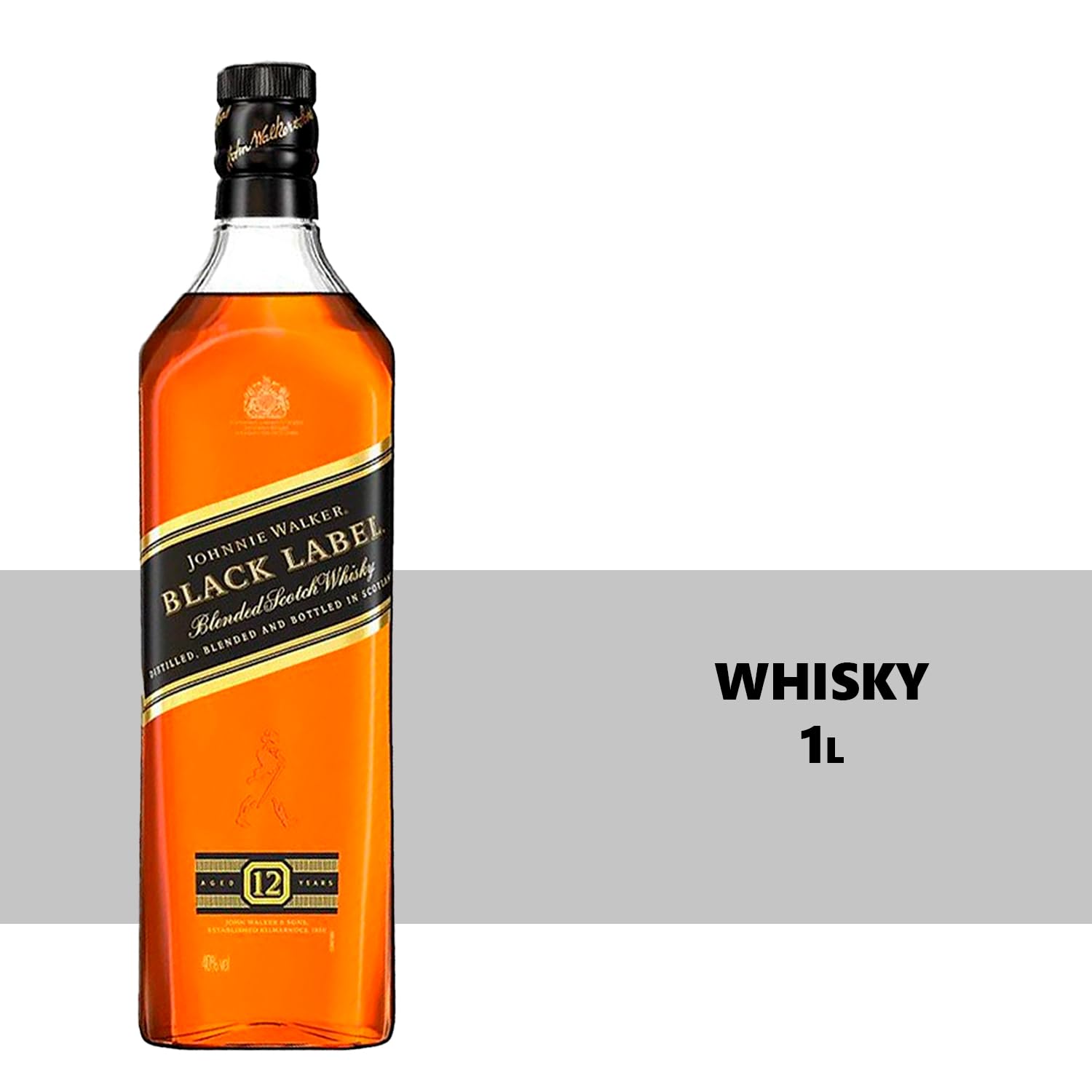 Whisky Edição Limitada Johnnie Walker Black Label 1L | Amazon.com.br