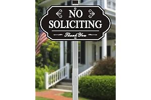 14&quot; x 7&quot; "No Soliciting" Sign