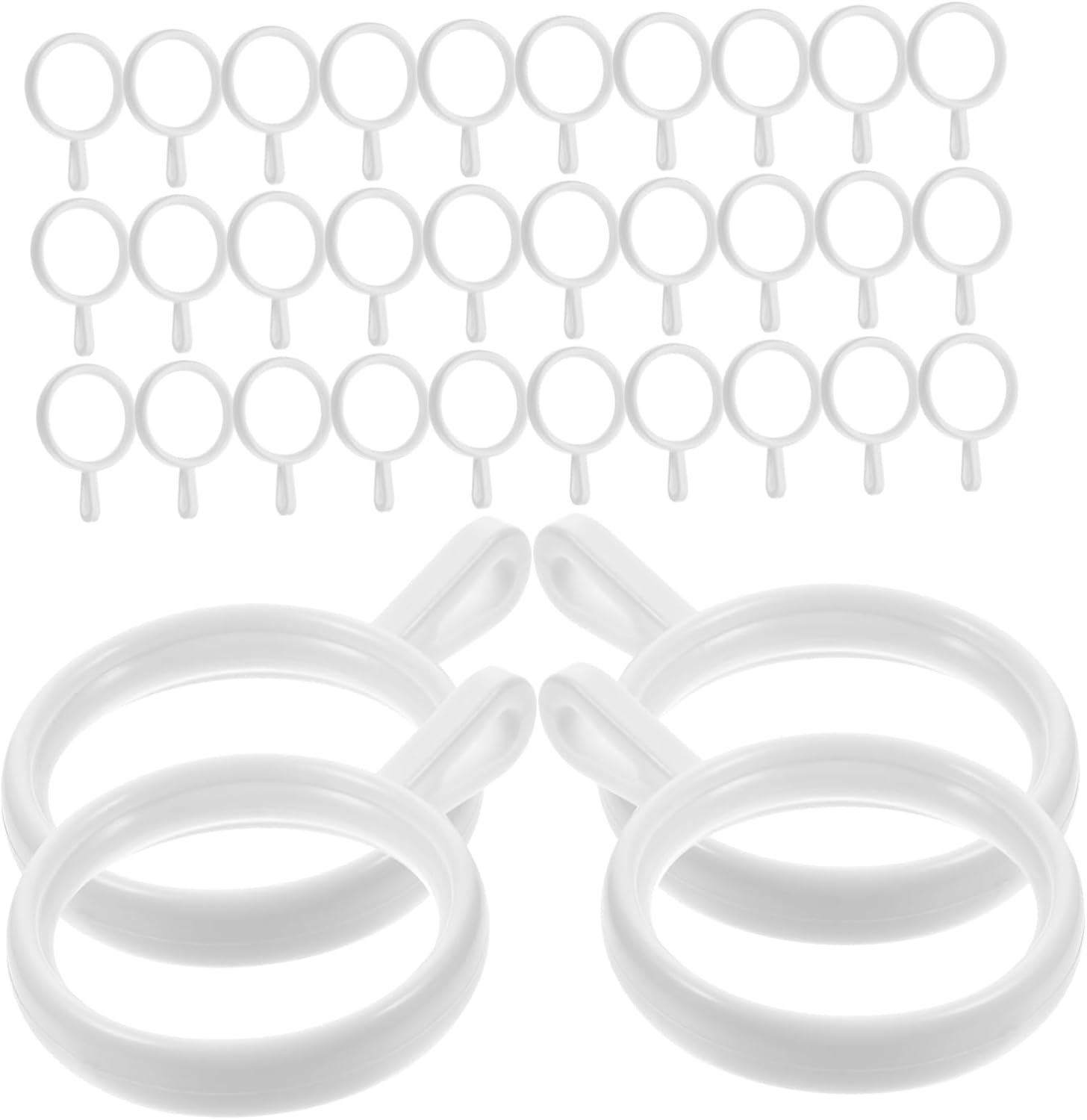 LIFKOME 190pcs Eyelet Curtain for Drapes and Easy to Install Material Suitable for Shower and Bath Curtains Strong Weight Capacity for Home Decor