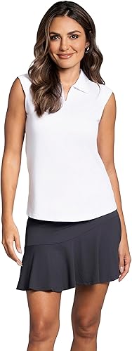 IBKUL Athleisure Wear - Polo sin mangas con protección solar UPF 50+ Icefil Cooling-Solid sin mangas 84000