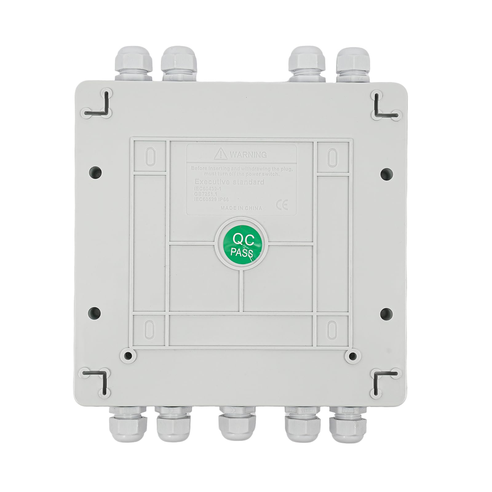 Boîte de jonction solaire DC 2 cordes (2 en 2 sorties), interrupteur de séparation CC 40 A 500 V - Boîtier de jonction solaire PV étanche IP65 pour système solaire PV