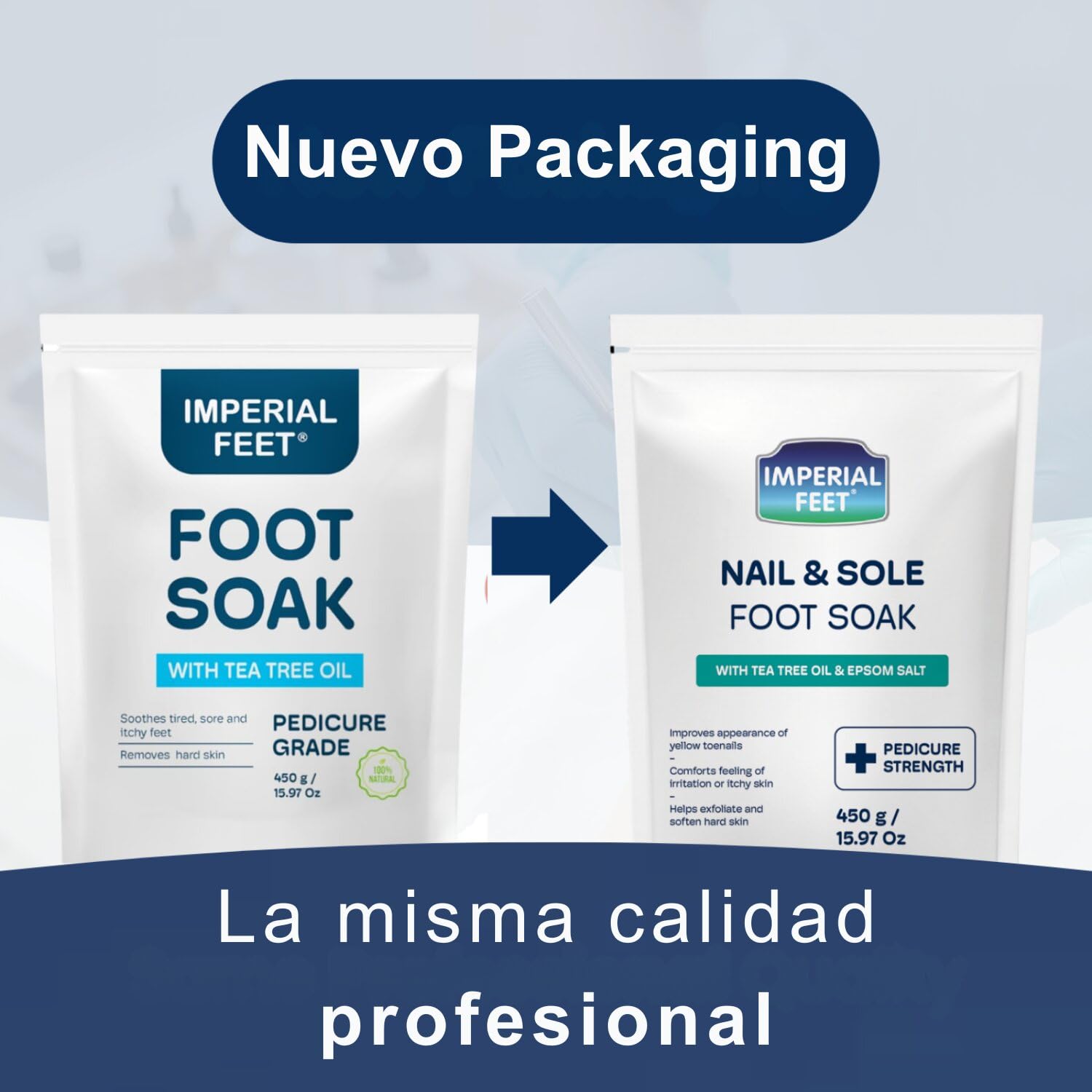 Remojo para Pies de Calidad de Pedicura con Aceite de Árbol de Té y Sal de Epsom | Ayuda a Tratar Hongos en las Uñas y Pie de Atleta - Hidratante y Desodorante para Pies | Remojo Exfoliante para Pie