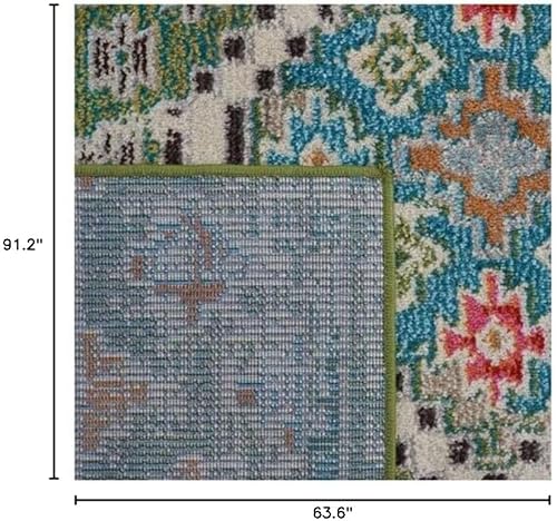 Vista 145 de Safavieh Madison Collection MAD418F - Alfombra de área con diamantes, Polipropileno, Azul Oscuro/Amarillo