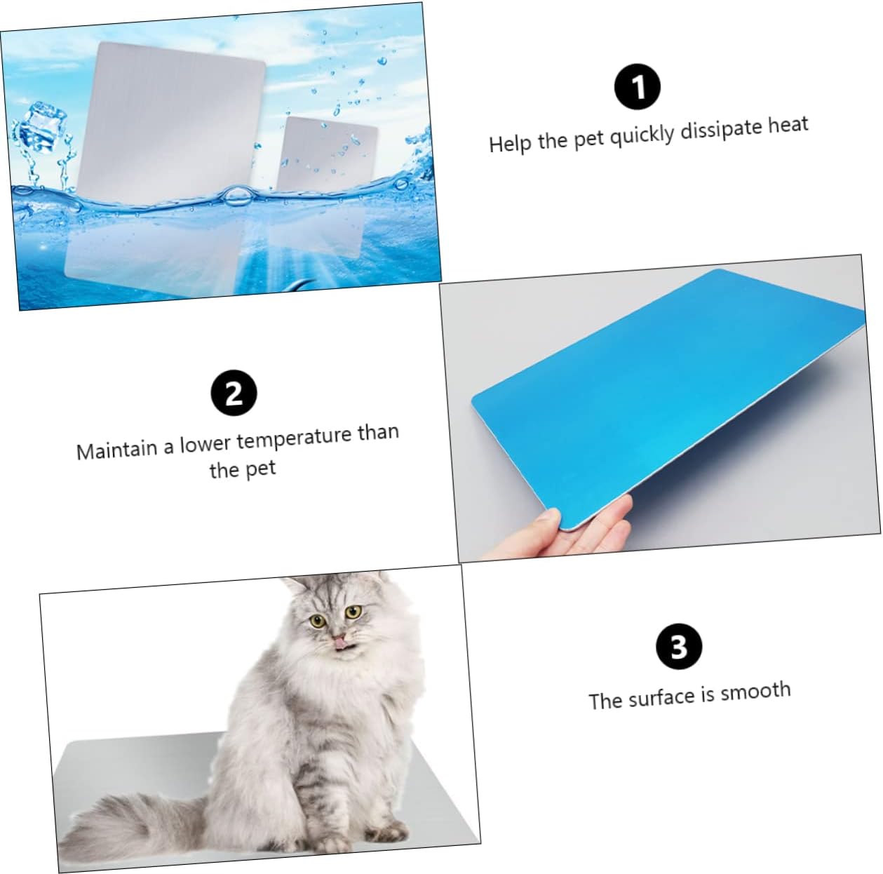 review Kisangel Pet Cooling Plate Dog Pads Puppy Pet Sleeping Mat Rabbit Cooling Pad Cushions Cat Sleeping Cushion Pet Cooling Pad Cat Ice Bed Dog Cooling Mat Sleeping Pad Aluminum Plate Washable