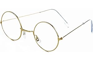 Fake Gold Metal Round Glasses for Kids