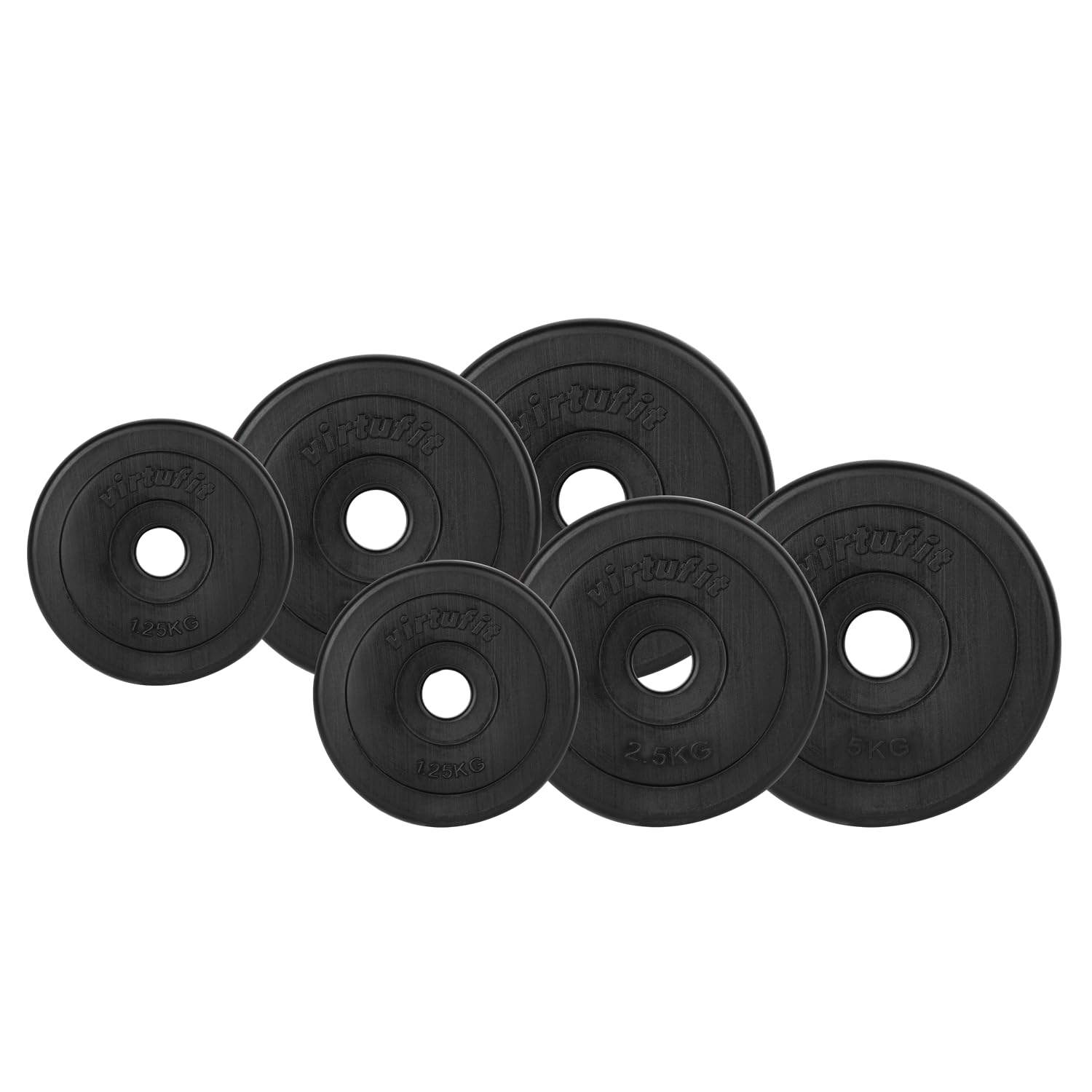 VirtuFit Lot de pompes d'aérobic en caoutchouc - 20 kg - Multicolore
