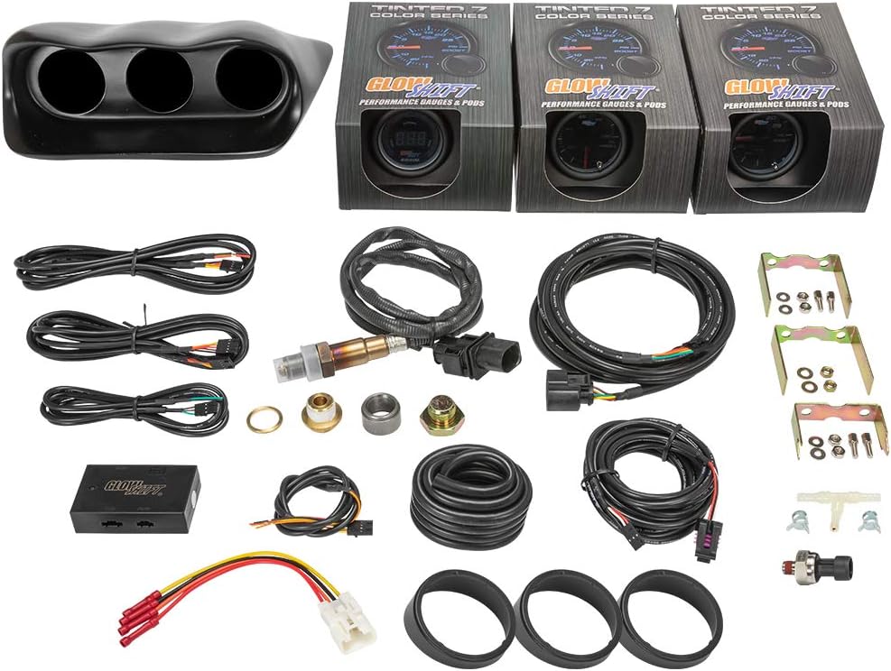 GlowShift Gauge Package for Subaru Impreza WRX STI 7 Color