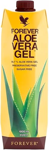 Forever Living - Gel de aloe vera Forever de 38 onzas (paquete de 2) jugo de aloe vera con sabor liso, hecho de gel de aloe vera puro al 99.7%. Sin